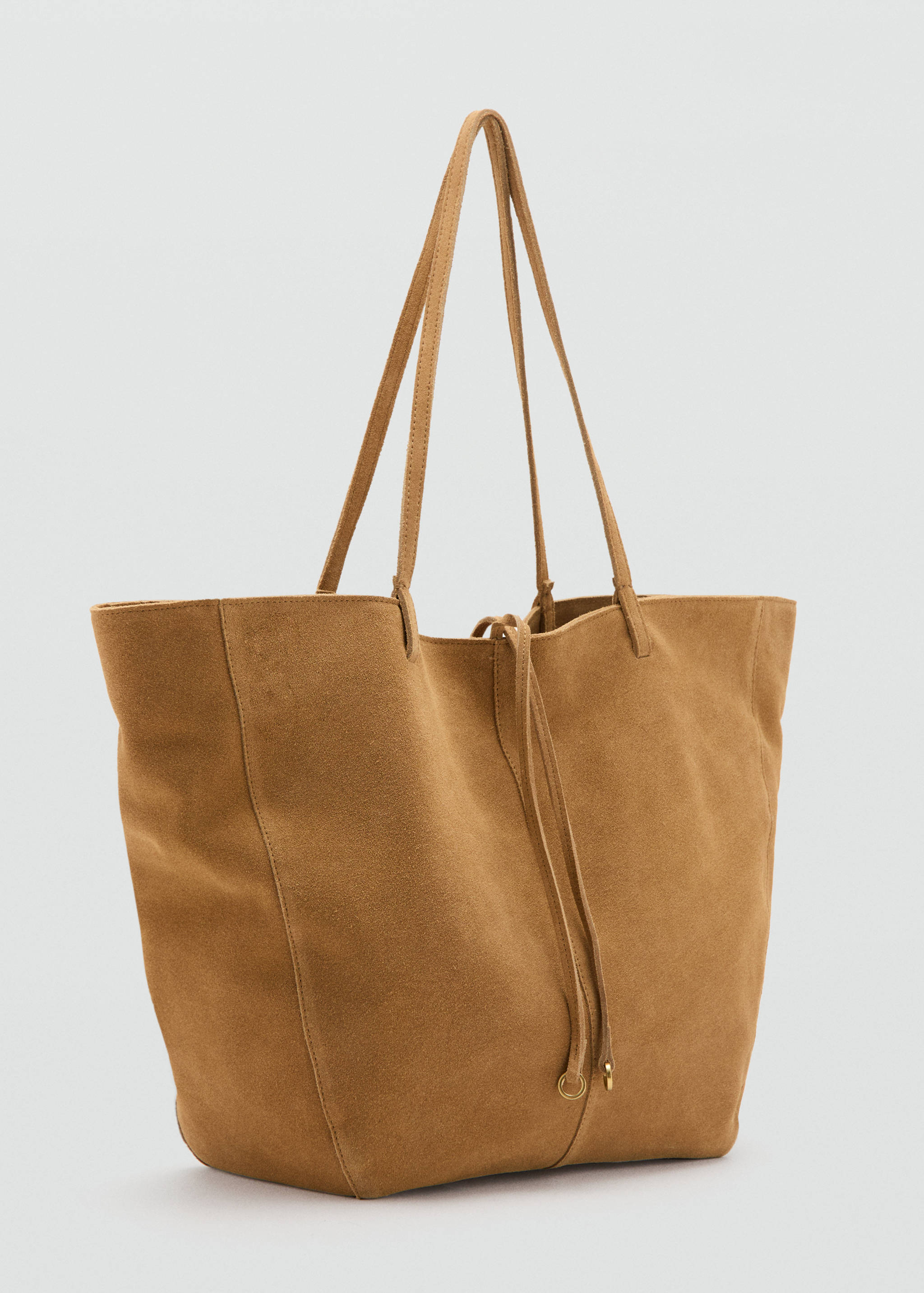 Mango totes bag mandri in leather-052