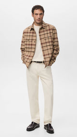 Mango jacket drum in camel-001