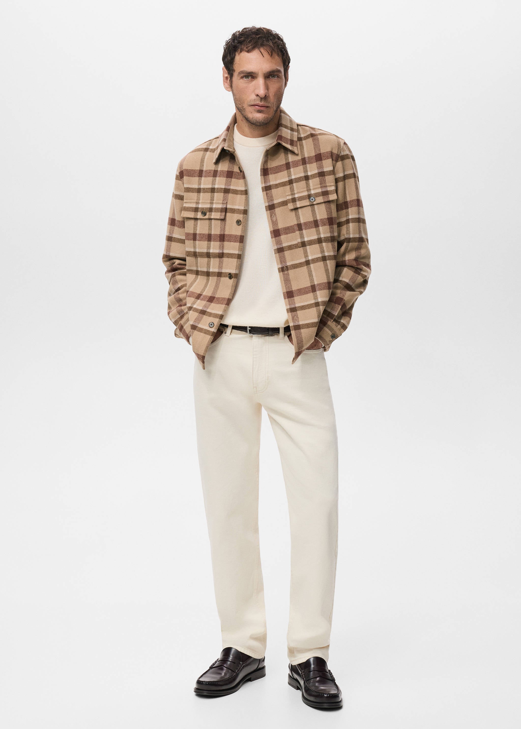 Mango jacket drum in camel-001