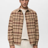 Mango jacket drum in camel-002