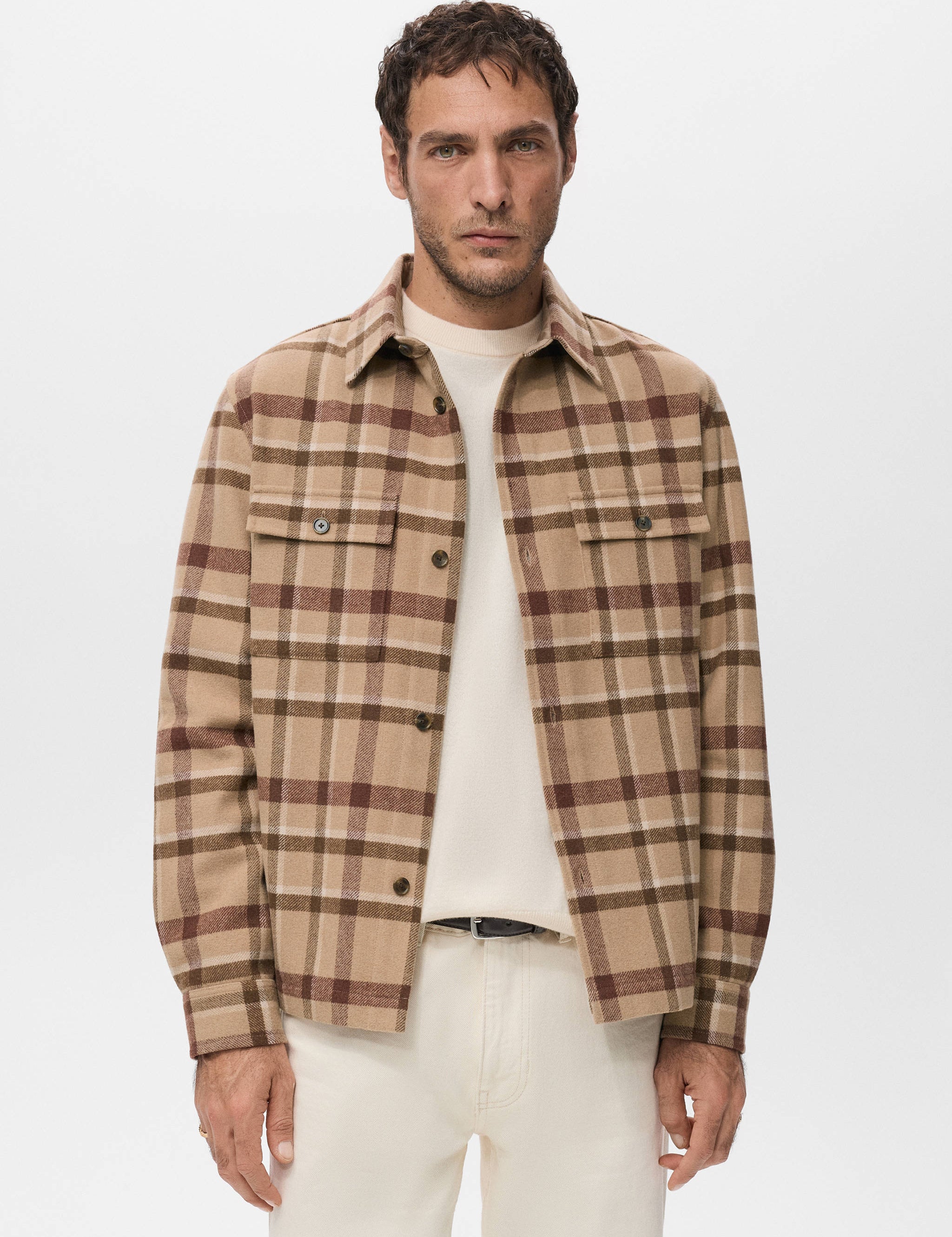 Mango jacket drum in camel-002