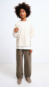Mango trousers chile in brown-001