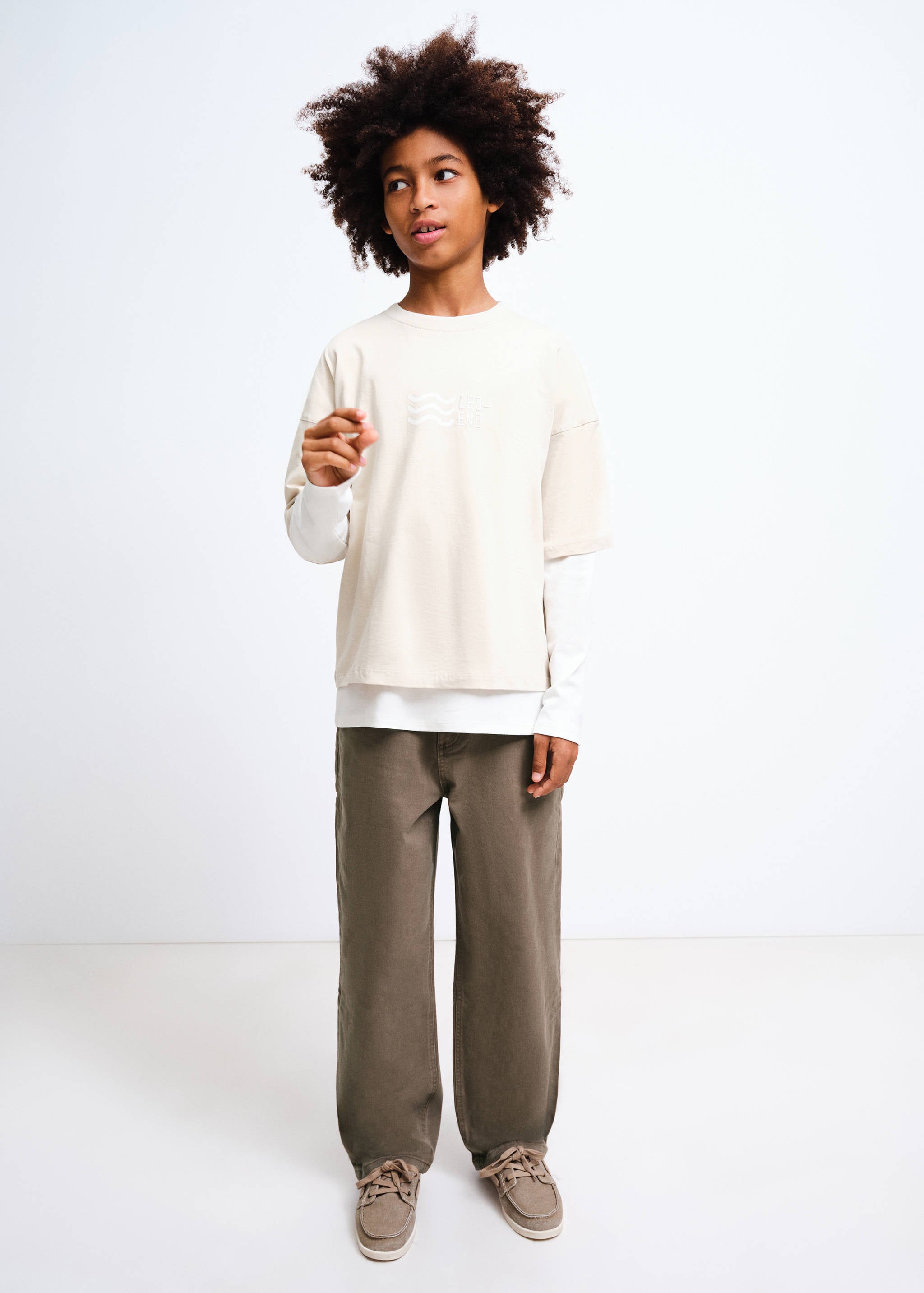 Mango trousers chile in brown-001