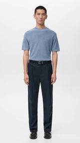 Mango t-shirt lino in porcelain-001