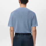 Mango t-shirt lino in porcelain-003