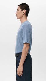Mango t-shirt lino in porcelain-008