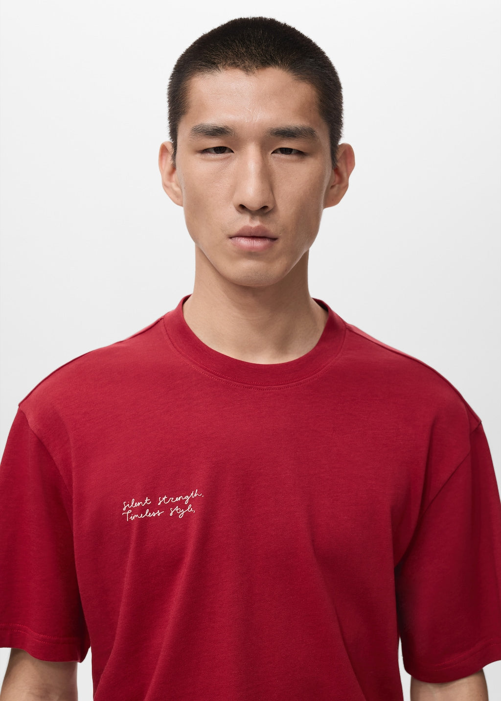 Mango t-shirt goah in red - Image 4