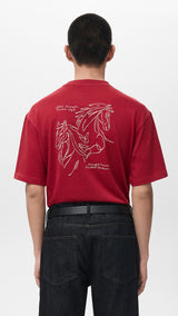 Mango t-shirt goah in red - Image 5
