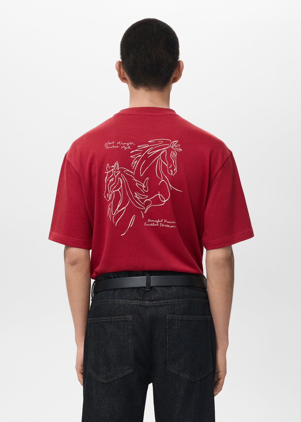 Mango t-shirt goah in red - Image 7