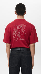 Mango t-shirt goah in red - Image 7