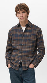 Mango shirt sohom in tobacco - Image 1