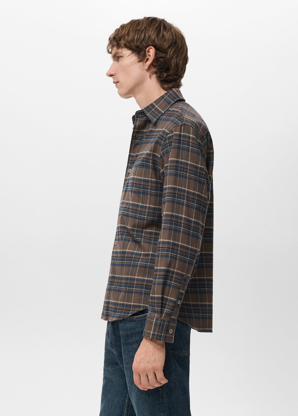 Mango shirt sohom in tobacco - Image 5
