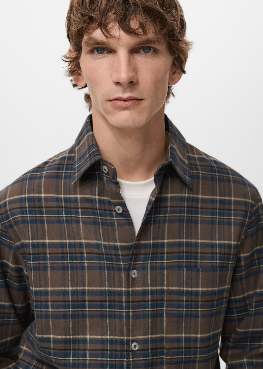 Mango shirt sohom in tobacco - Image 7