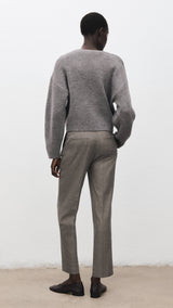 Mango trousers newarm in light vigore grey-003