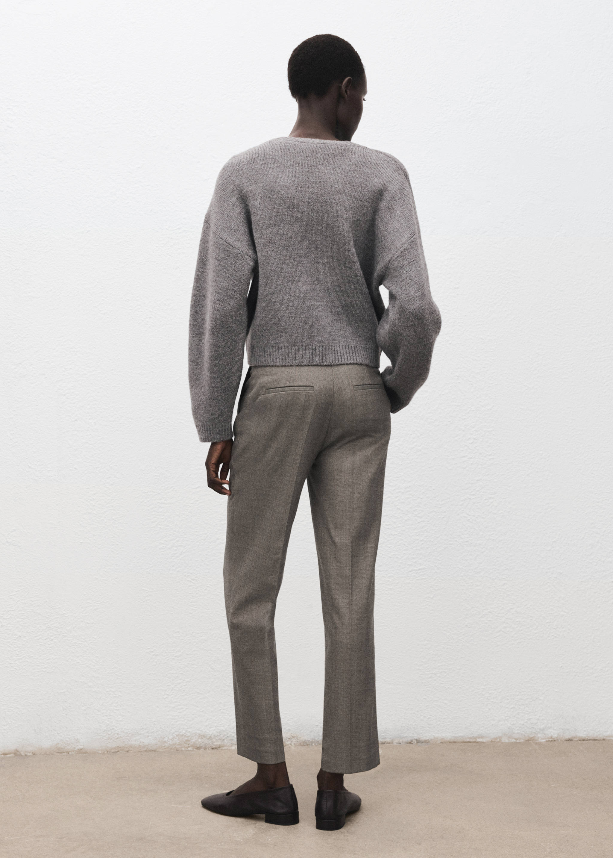 Mango trousers newarm in light vigore grey-003