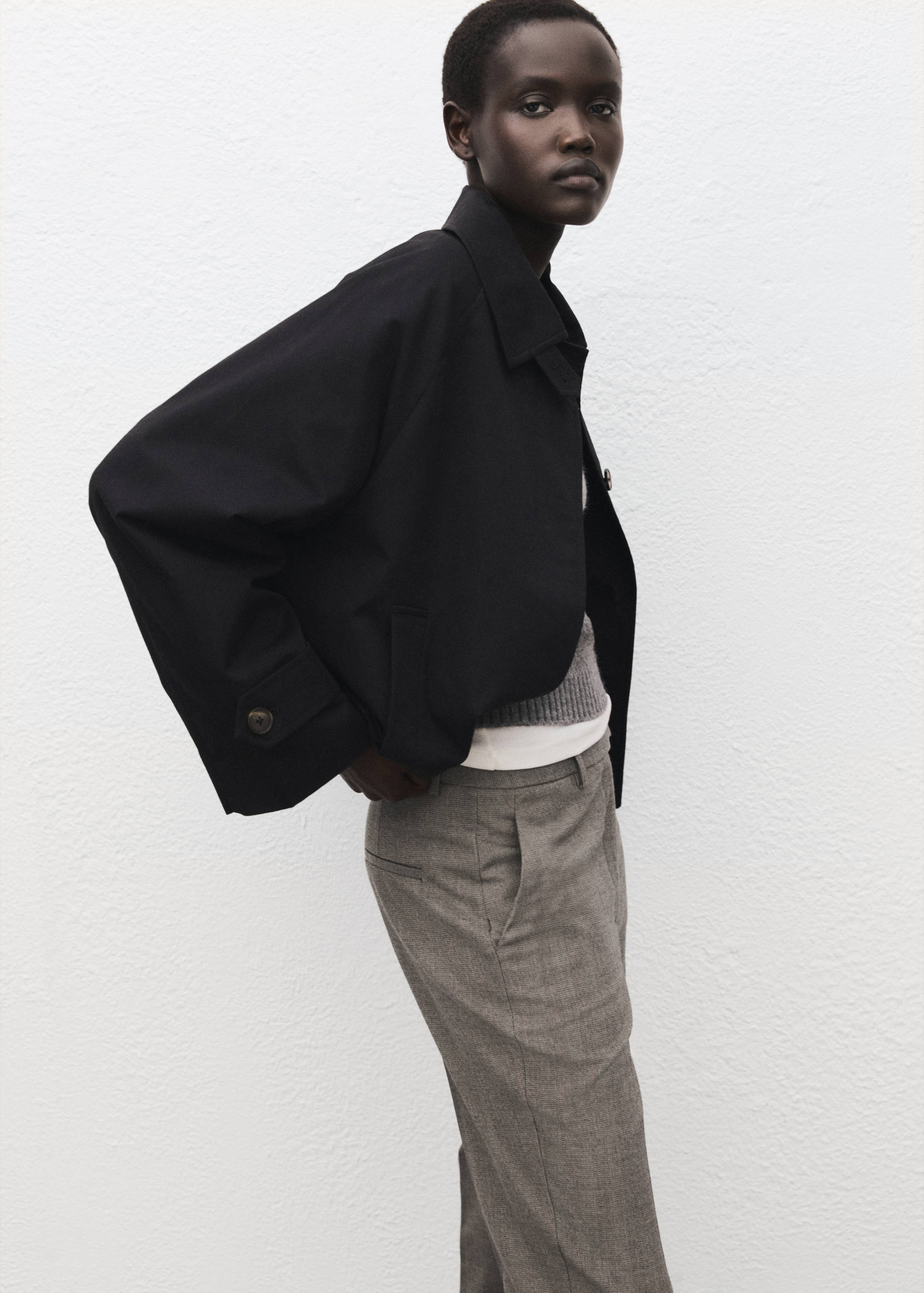 Mango trousers newarm in light vigore grey-004