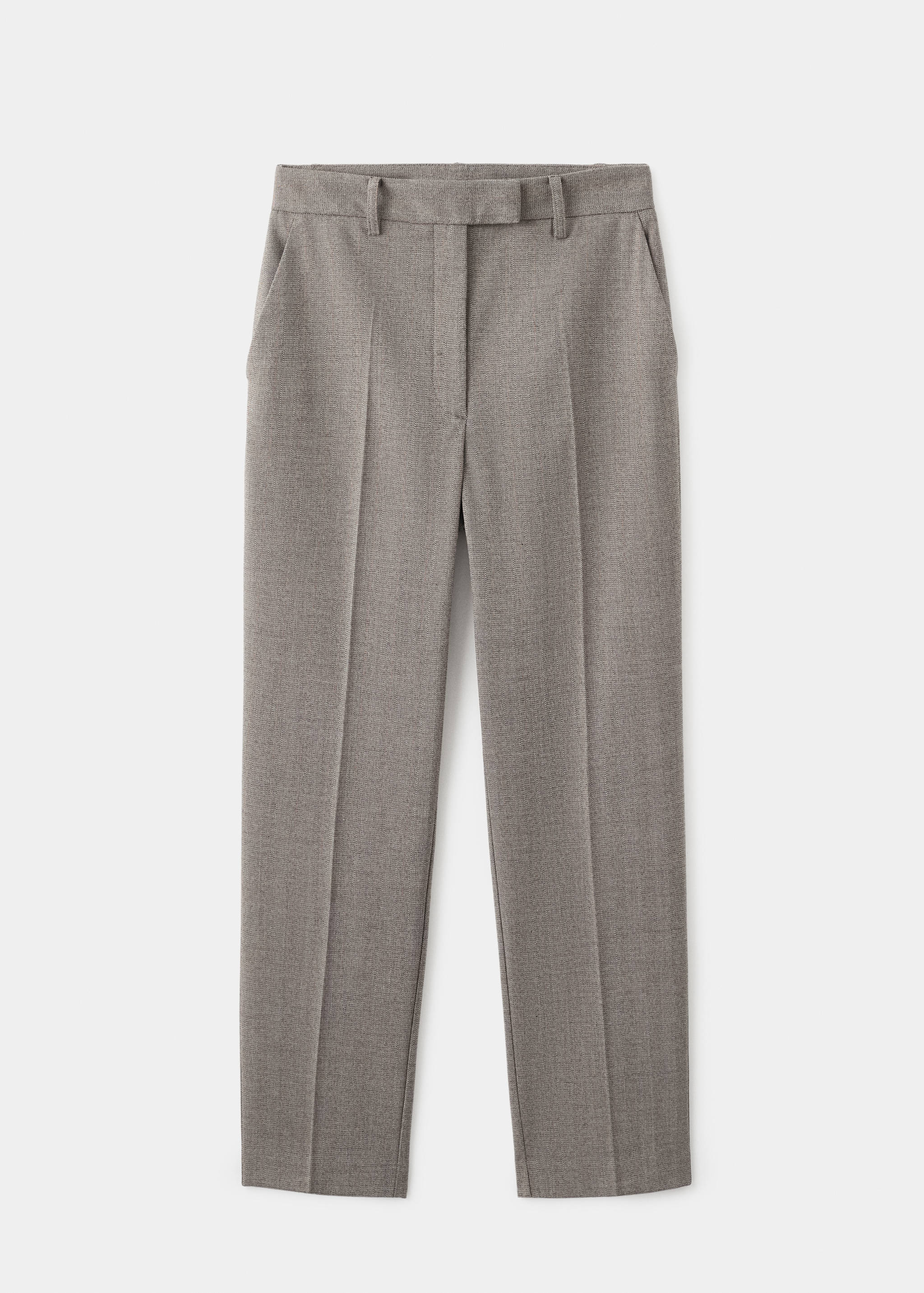 Mango trousers newarm in light vigore grey-021