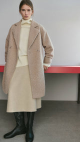 Mango coat finsti in beige-001