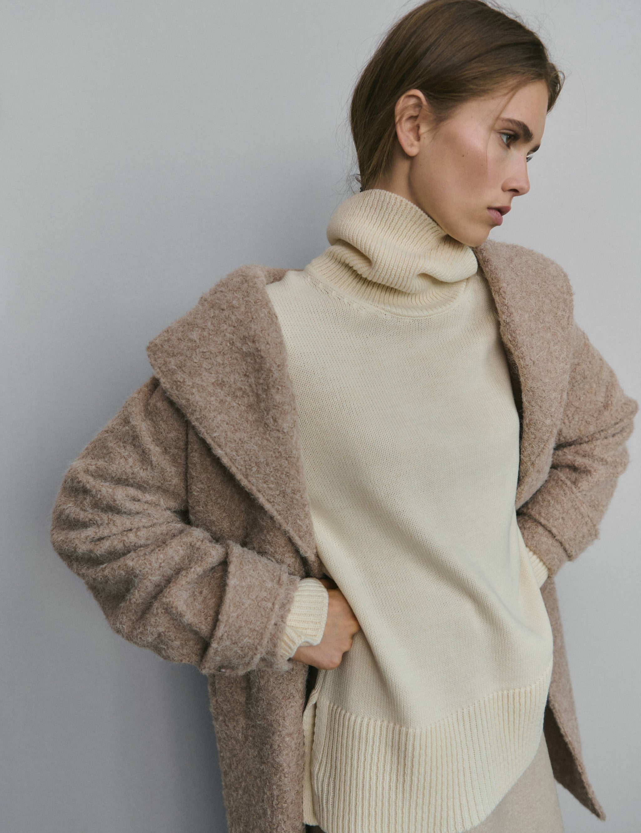 Mango coat finsti in beige-002
