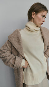 Mango coat finsti in beige-002