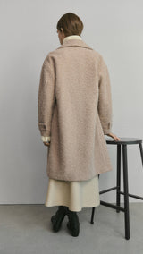 Mango coat finsti in beige-003
