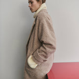 Mango coat finsti in beige-008