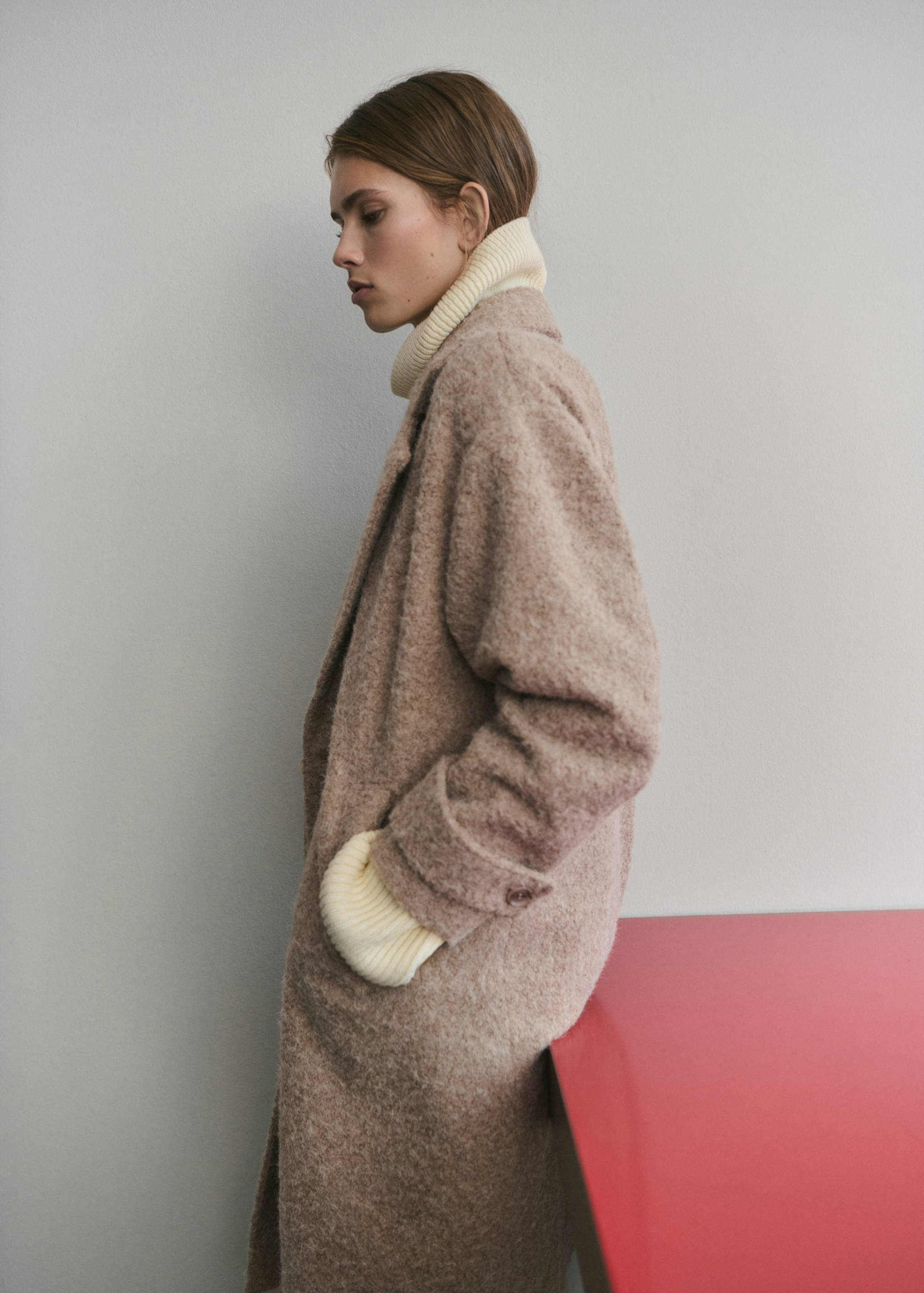 Mango coat finsti in beige-008