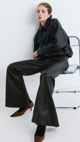 Mango trousers brown in chocolate - Image 4