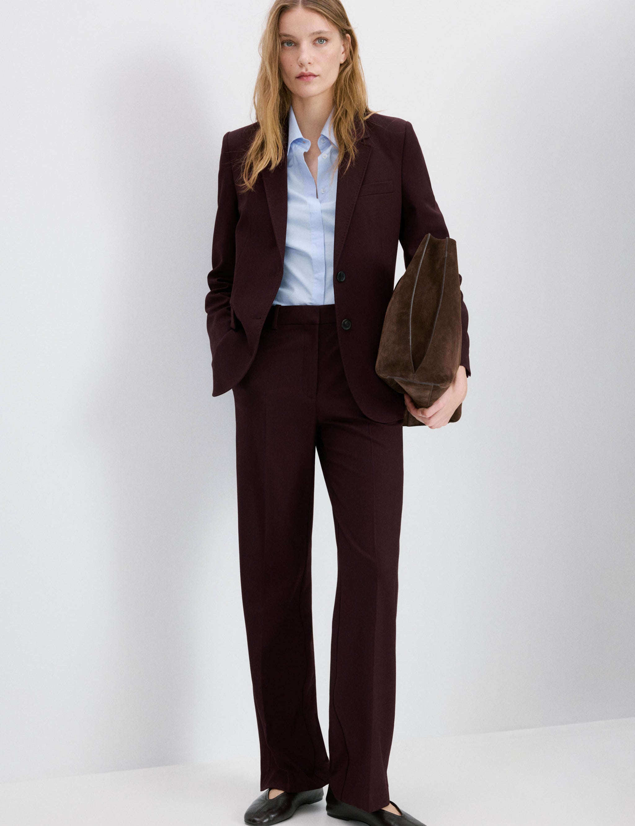 Mango blazer bergen in garnet-001