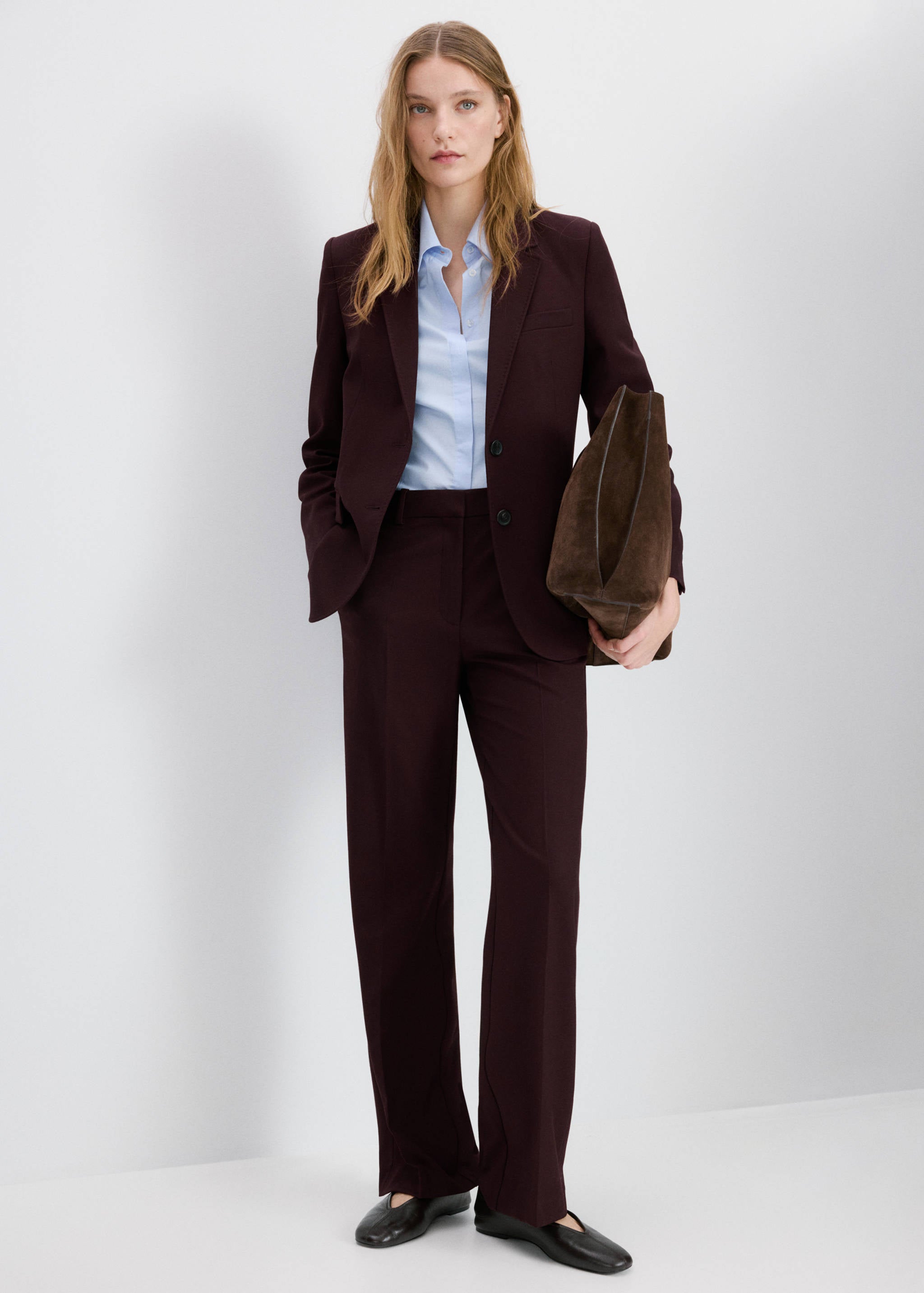 Mango blazer bergen in garnet-001