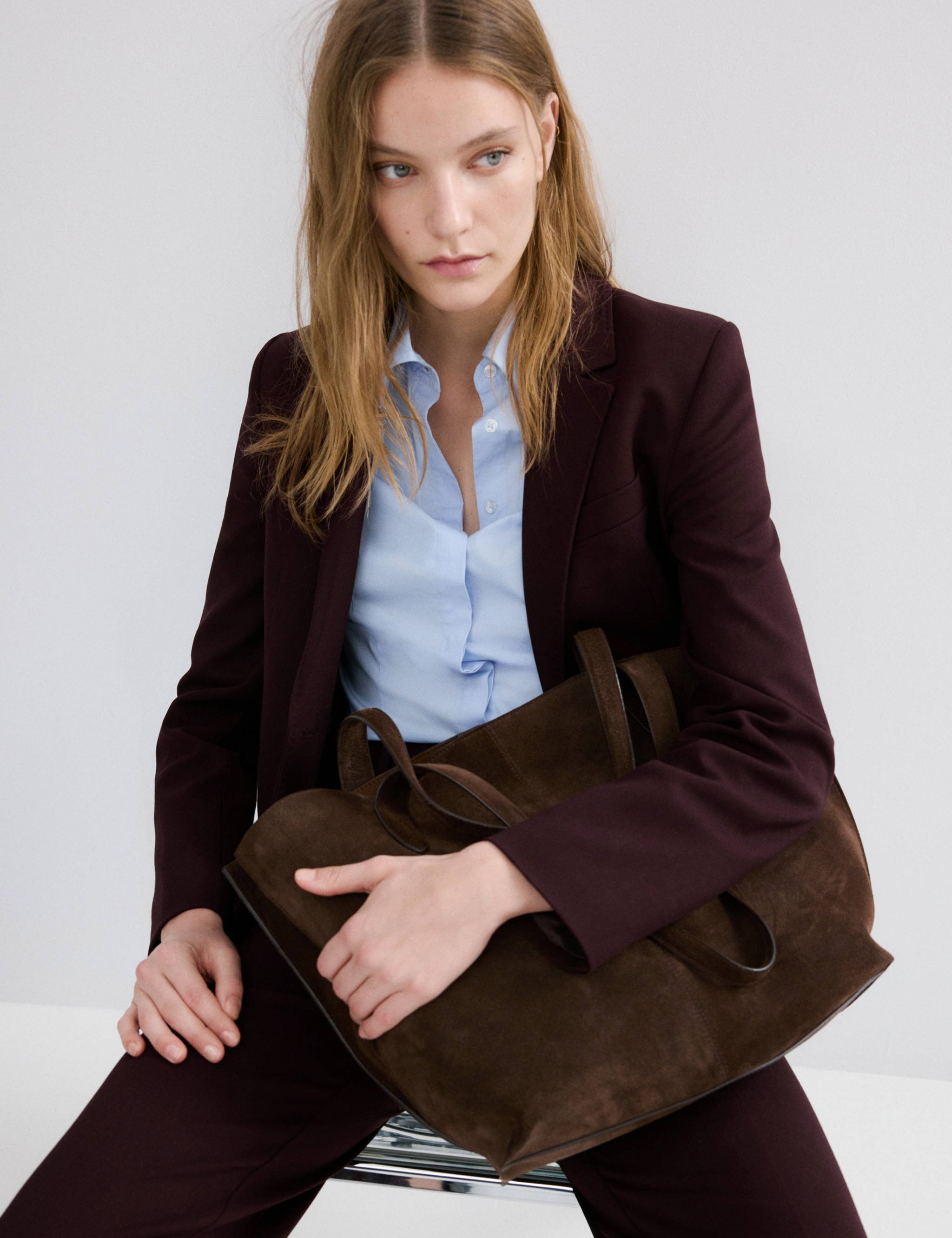 Mango blazer bergen in garnet-002