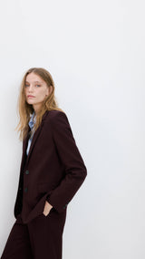 Mango blazer bergen in garnet-008