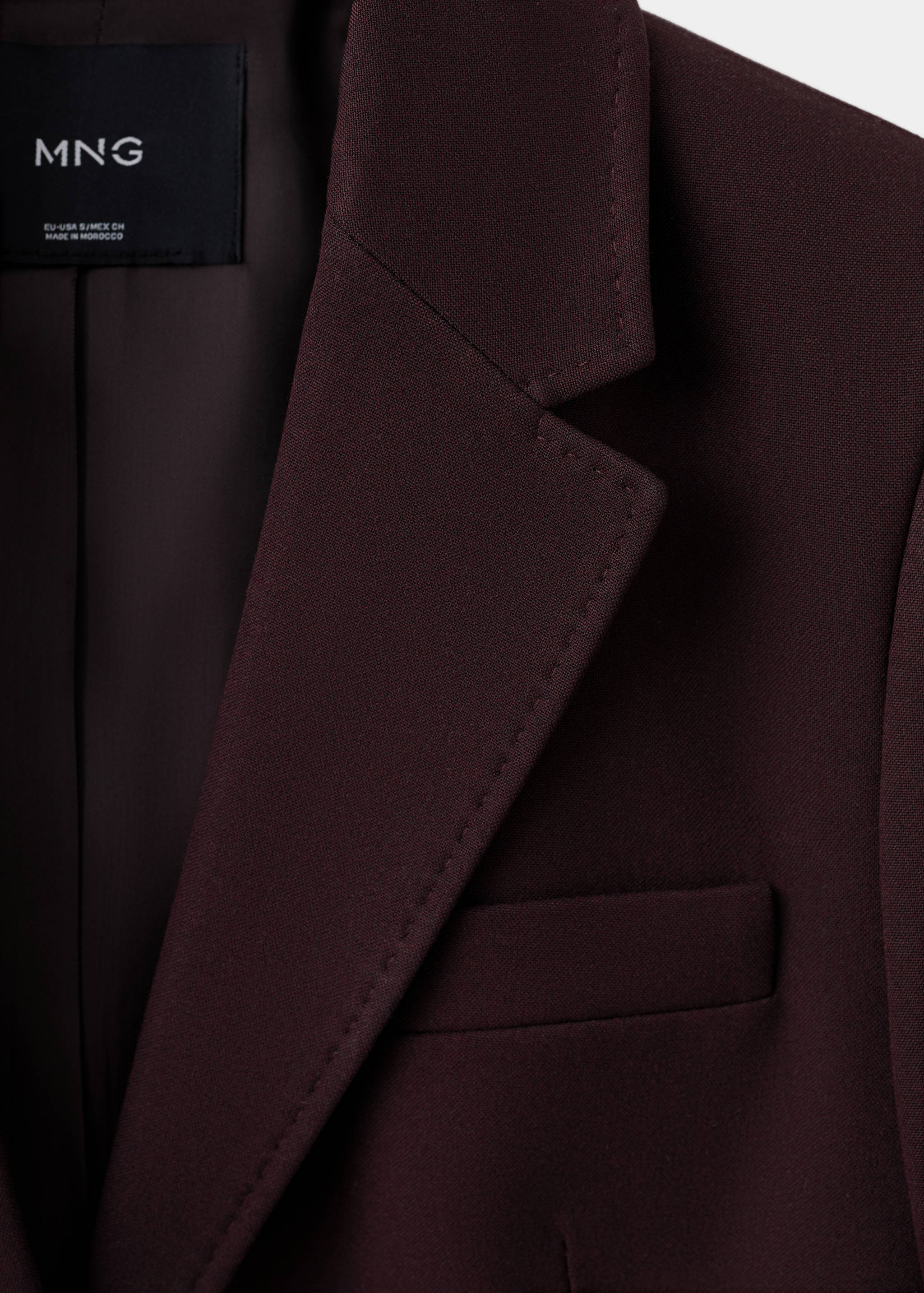 Mango blazer bergen in garnet-030