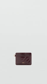 Mango card holder diagonal in eggplant-051