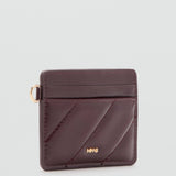 Mango card holder diagonal in eggplant-052