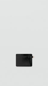 Mango card holder diagonal in black-052