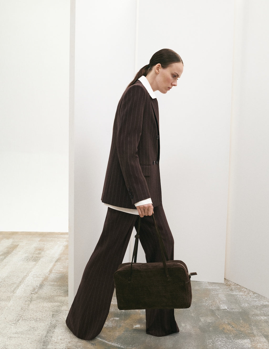 Mango trousers pbirise in brown - Image 1