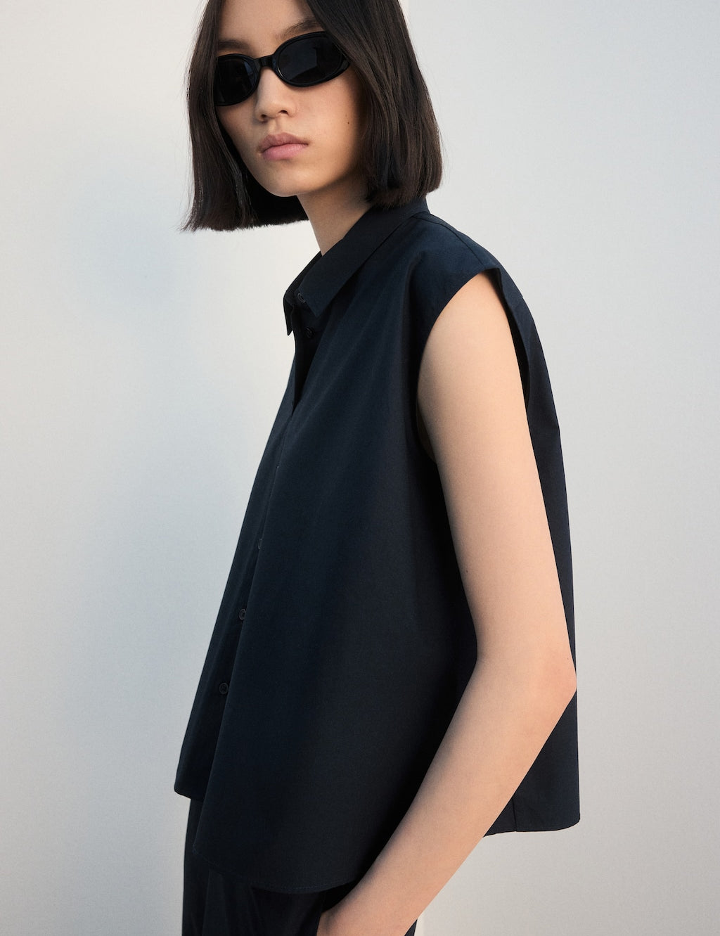 Mango shirt sailor in navy - Image 1