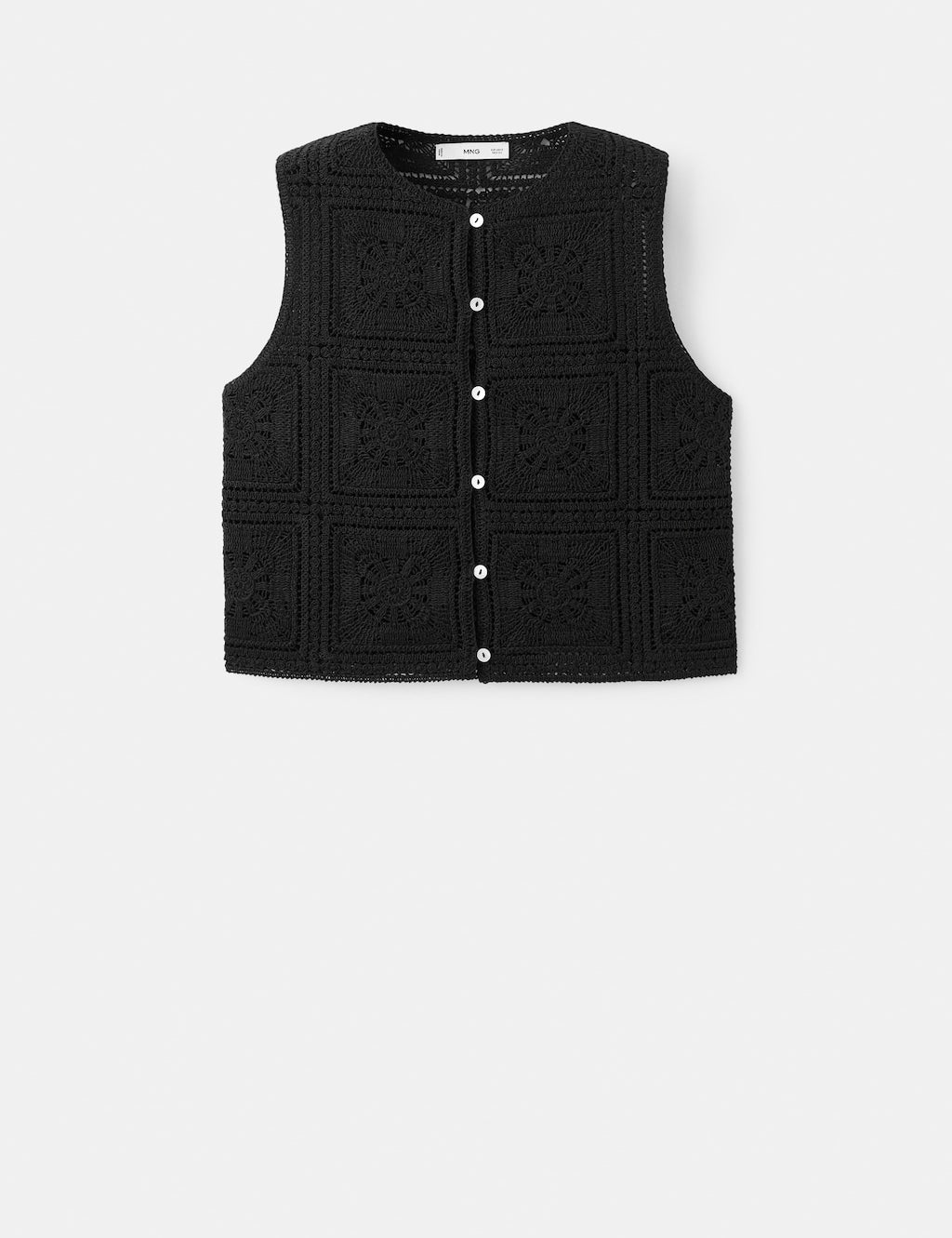 Mango top tapete in black - Image 2