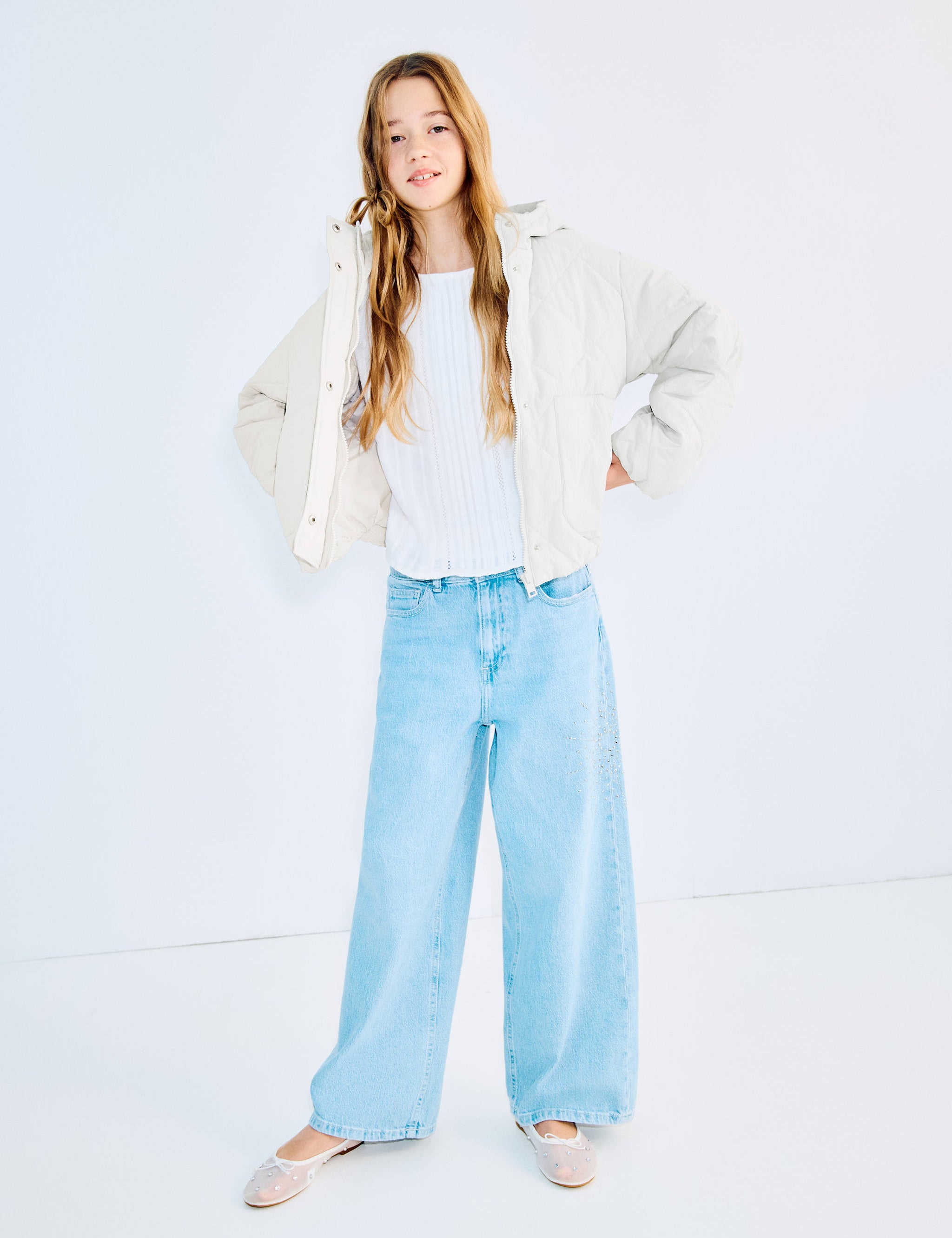 Mango puffer coat freya in grey-001