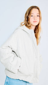 Mango puffer coat freya in grey-002