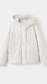 Mango puffer coat freya in grey-021