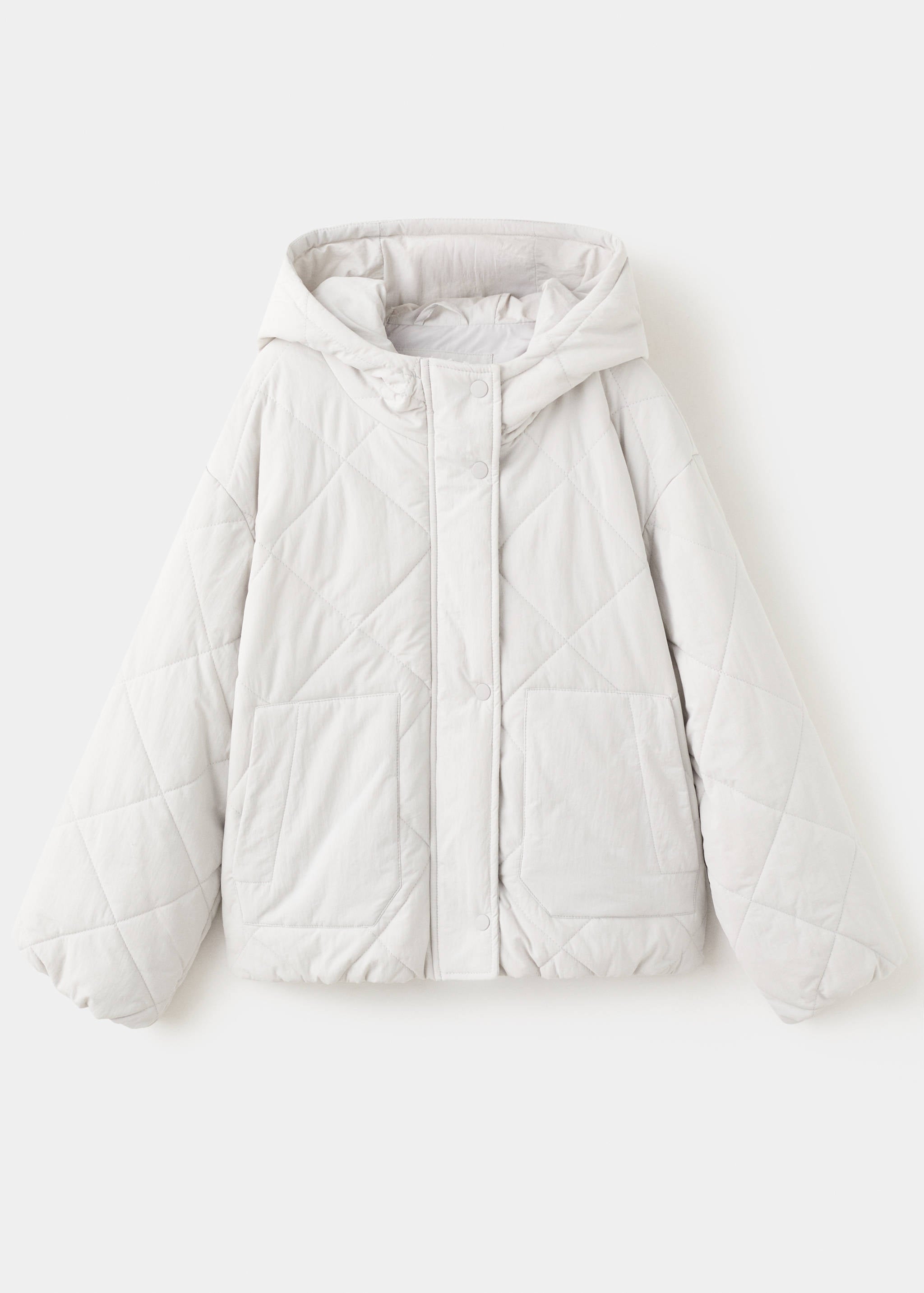 Mango puffer coat freya in grey-021