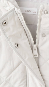 Mango puffer coat freya in grey-030