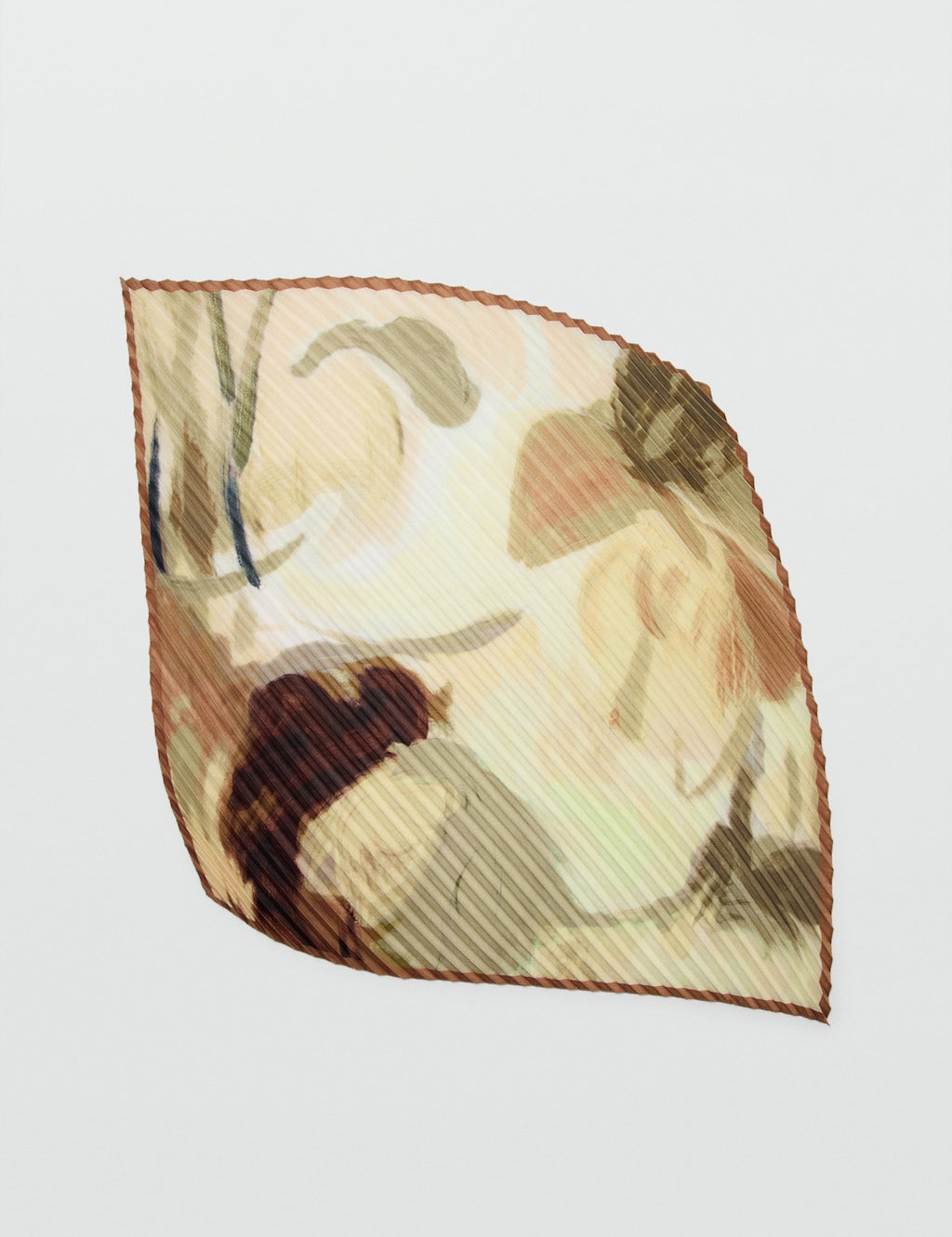 Mango kerchief plisee in pastel yellow - Image 2