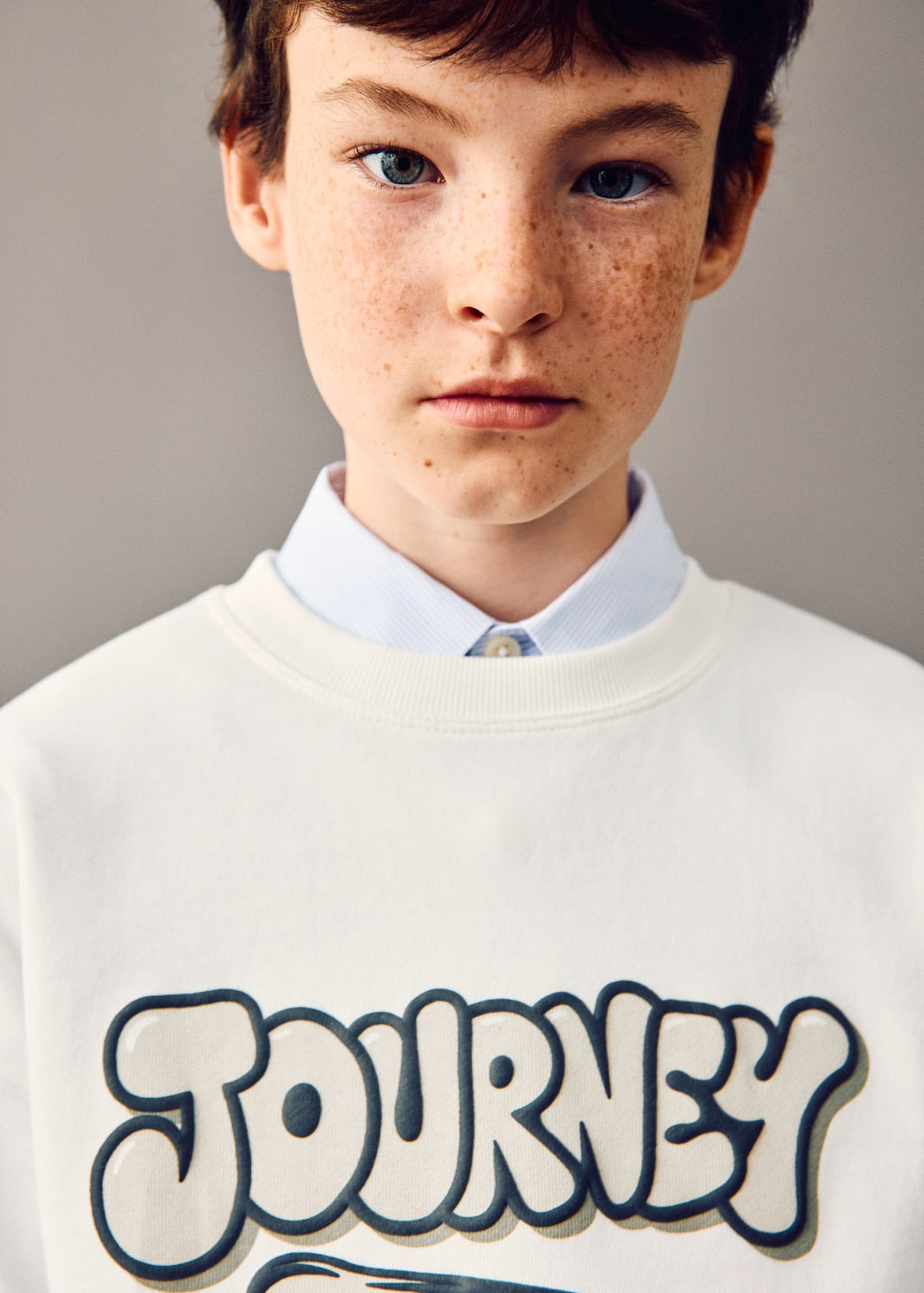 Mango sweatshirt journey in off white - Image 4