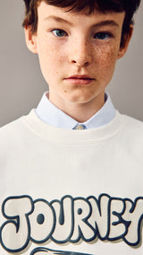 Mango sweatshirt journey in off white - Image 4