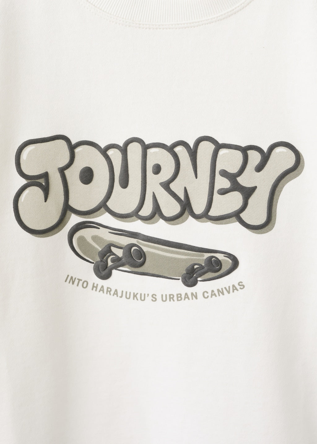 Mango sweatshirt journey in off white - Image 5