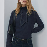 Mango shirt pippa in dark denim - Image 1