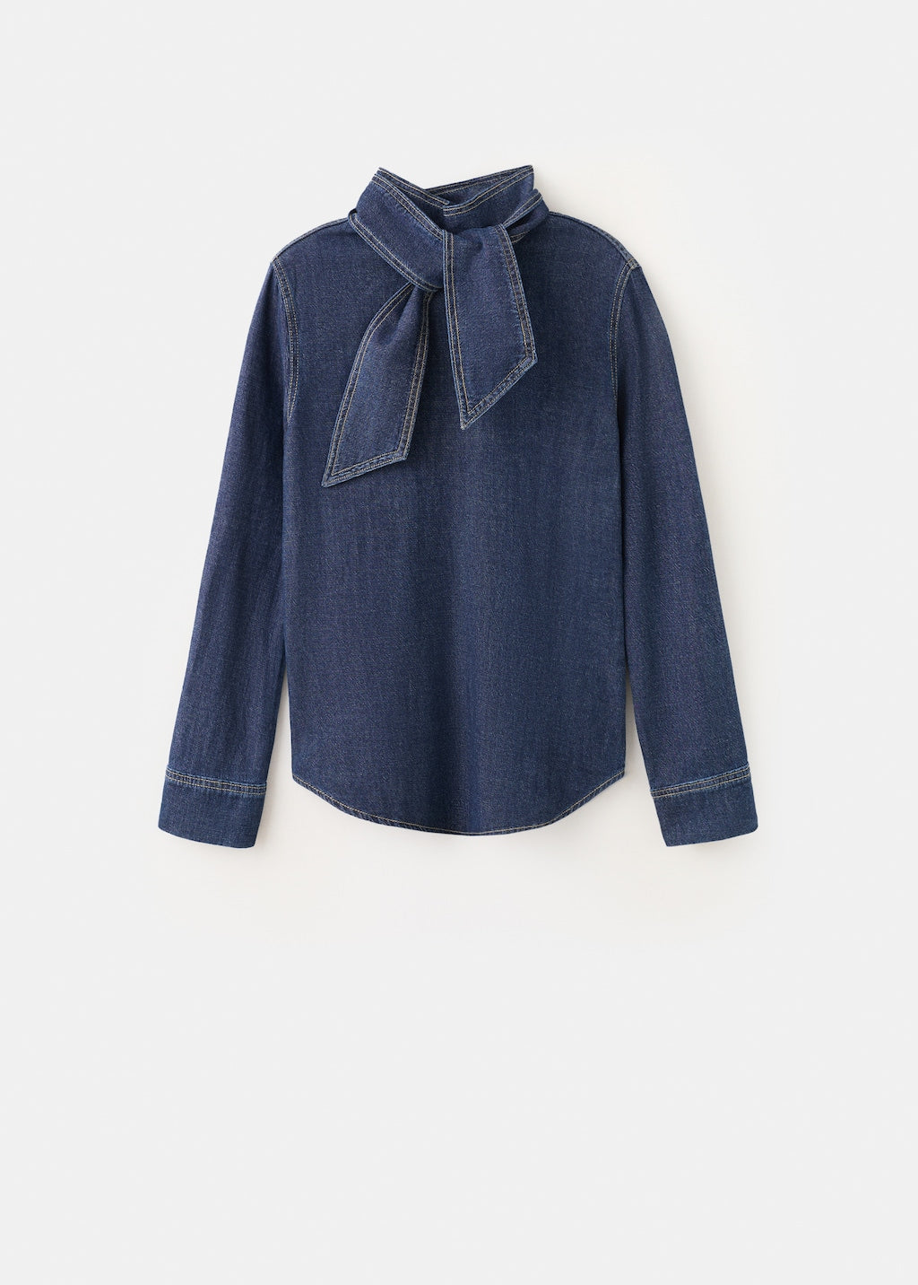 Mango shirt pippa in dark denim - Image 3